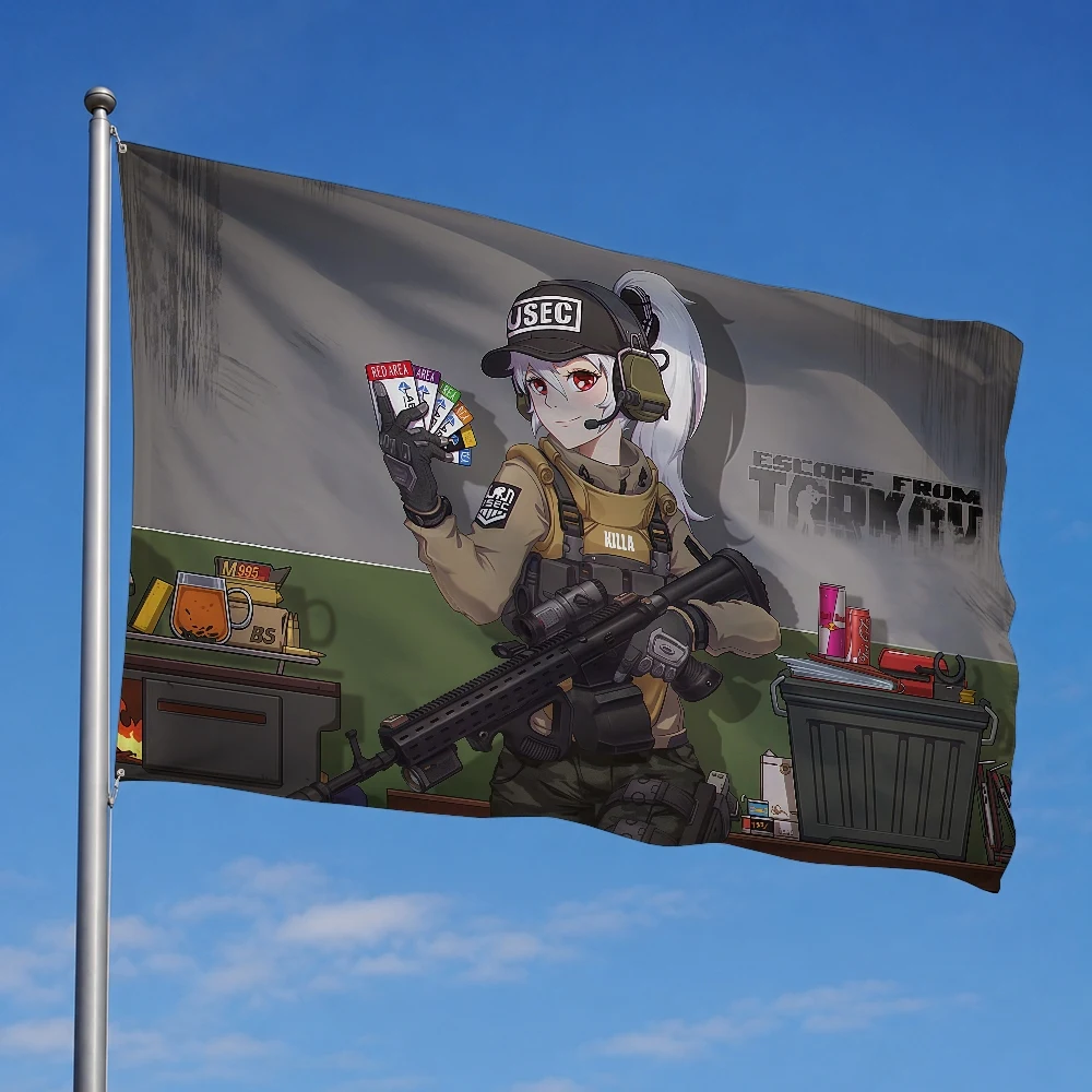 Фото Флаг-декорация по игре E-Escape from Tarkov для пикника на открытом воздухе, вечеринки, кемпинга, дома. №2