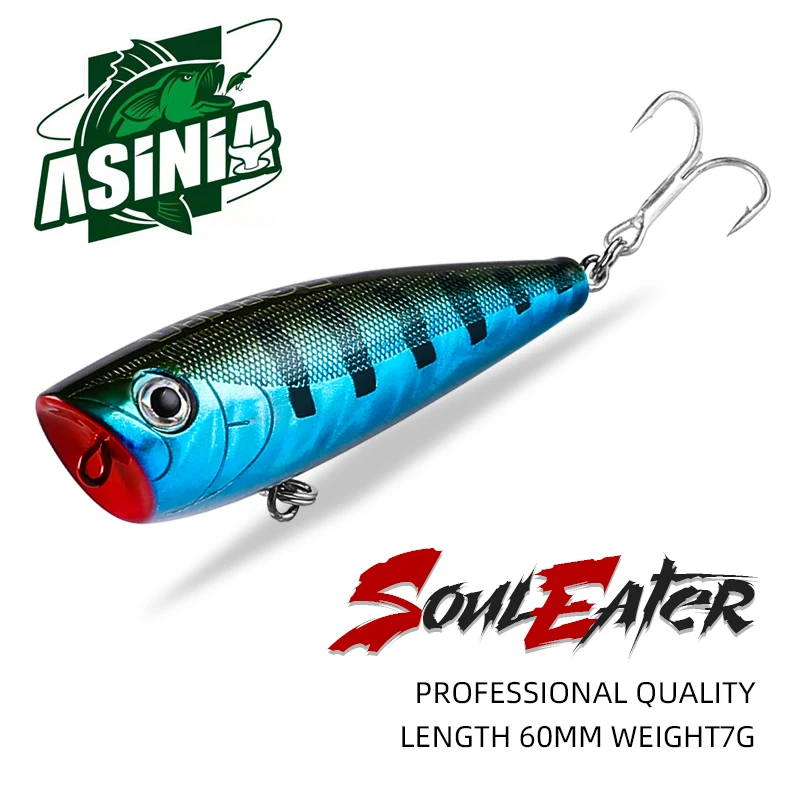 Профессиональная популярная Рыболовная Снасть ASINIA 60 мм 7 0 г топвотер для ловли