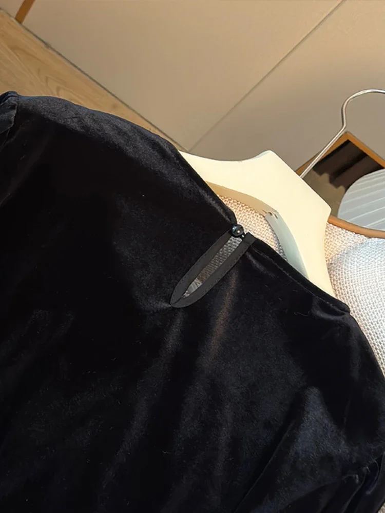 Бархатные блузки Matakawa с бисером милые женские рубашки контрастных цветов