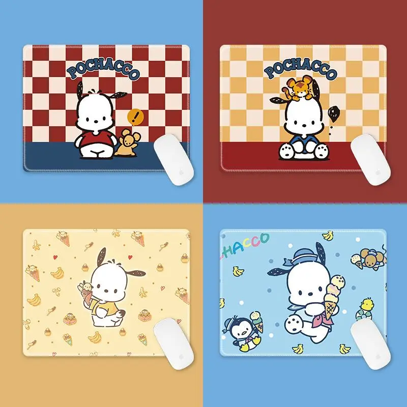 

Коврик для мыши Sanrio Pachacco Kuromi, маленький и средний симпатичный мультяшный защитный коврик для запястья, утолщенный нескользящий