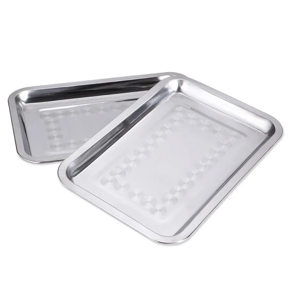 

Tray Baking Pan Serving Steel Food Nonstick Stick Sheet Pans Non Cookie Oven Toaster Stainless Sheets Platter Bbq Barbecue Grill