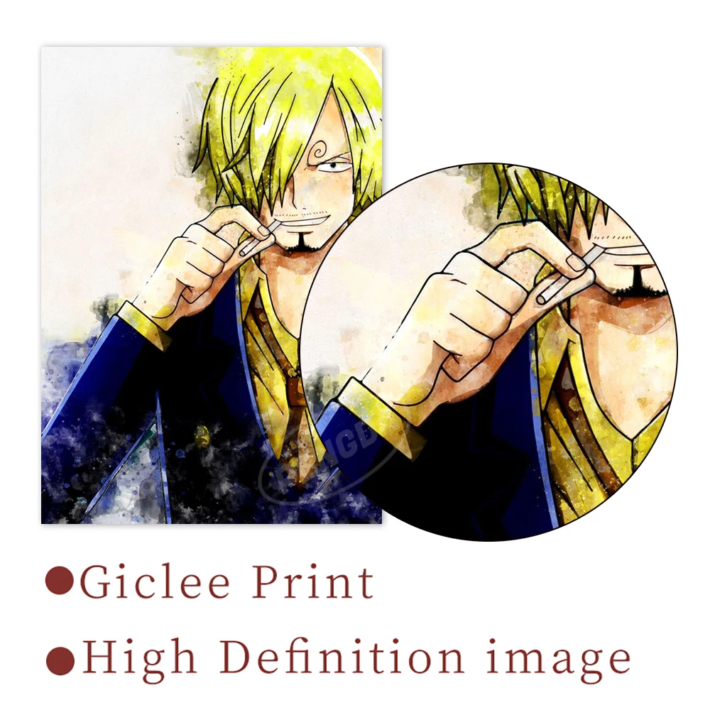 Zoro домашнее украшение Аниме Холст One Piece Sanji картины Robin стена Nami Печатный Луффи