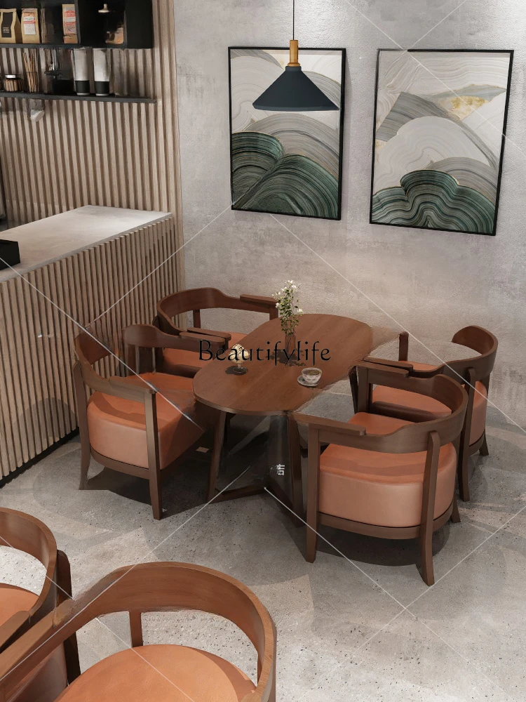 Кофейни случайные стол и стул комбинация Beiyuan твердая фотография