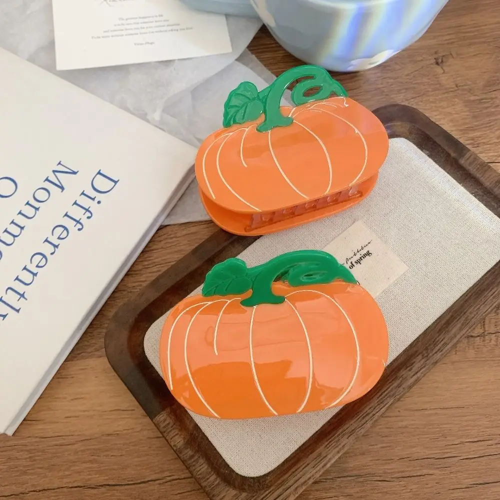 Сладкий горный хрусталь клубничная заколка для волос коготь в виде тыквы