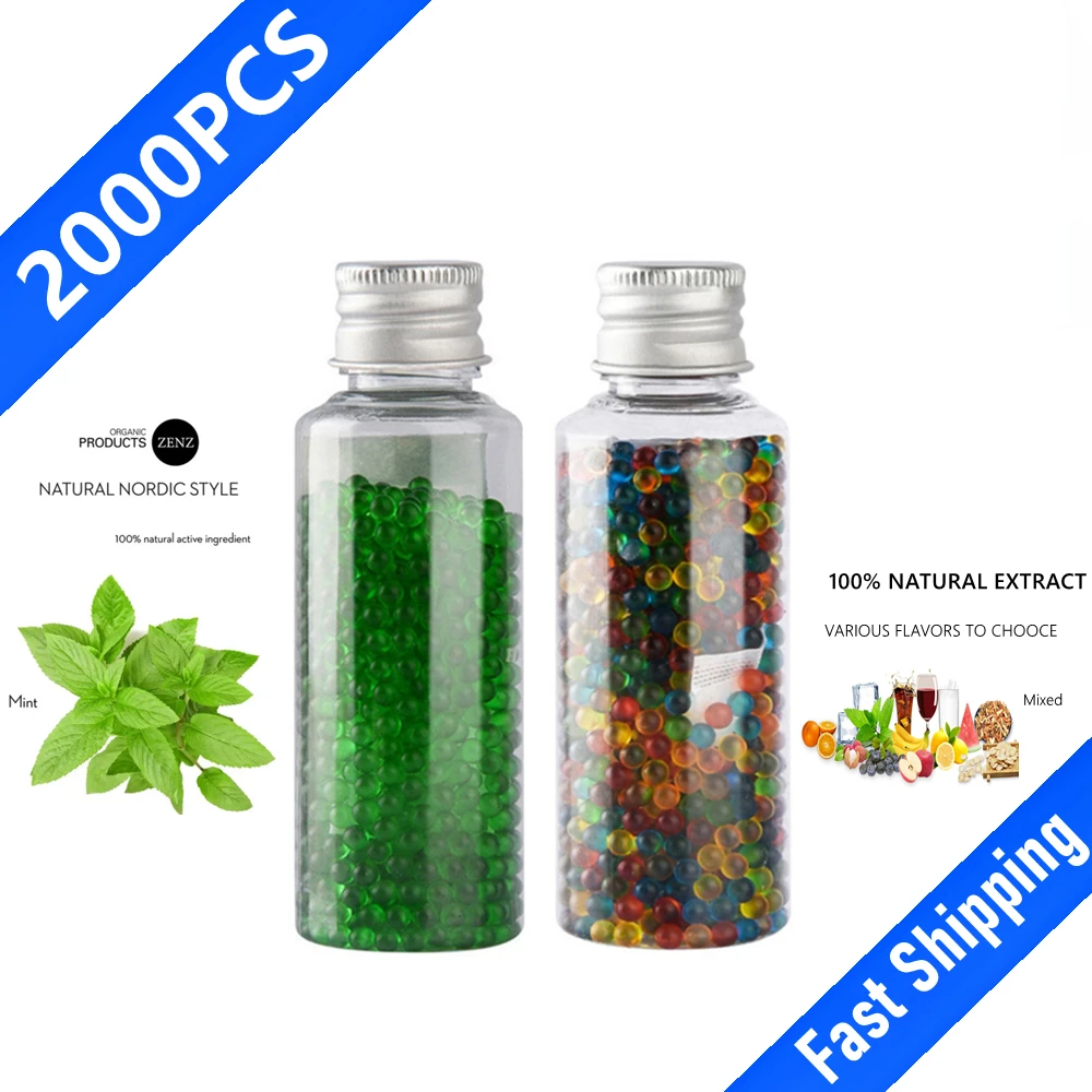 

1000/2000pcs DIY Natural Cigarette Burst Bead Ice Fruit Tastes Smoke Explosion Pops Capsule Brush Ball for Men Gifts for Smoking