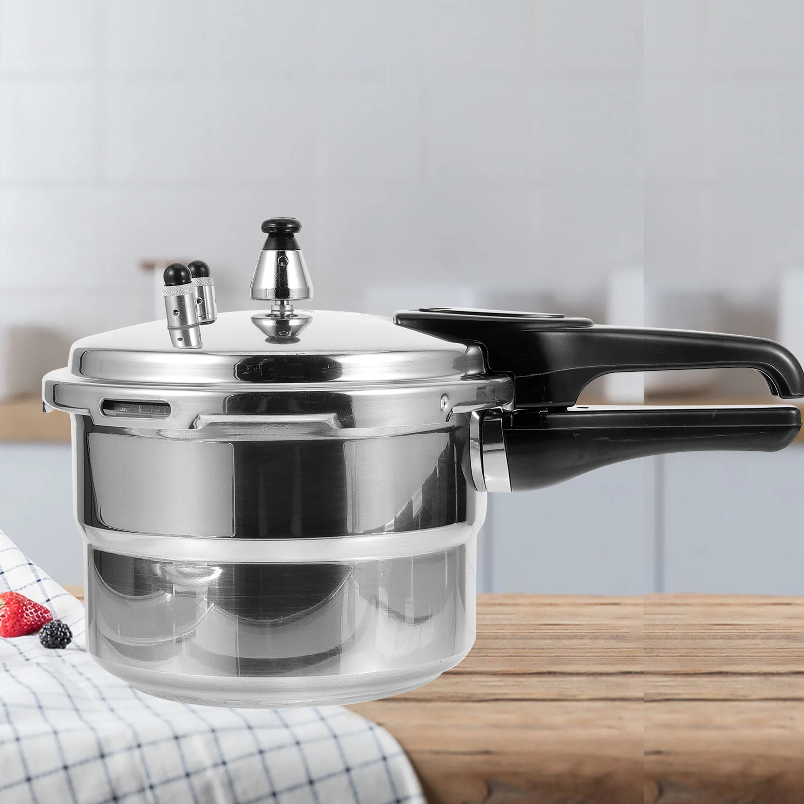 

Stainless Steel Pressure Cooker Pot Canning Steamer Gas Stove Kitchen Canned Vegetables Large Instant Safe Top