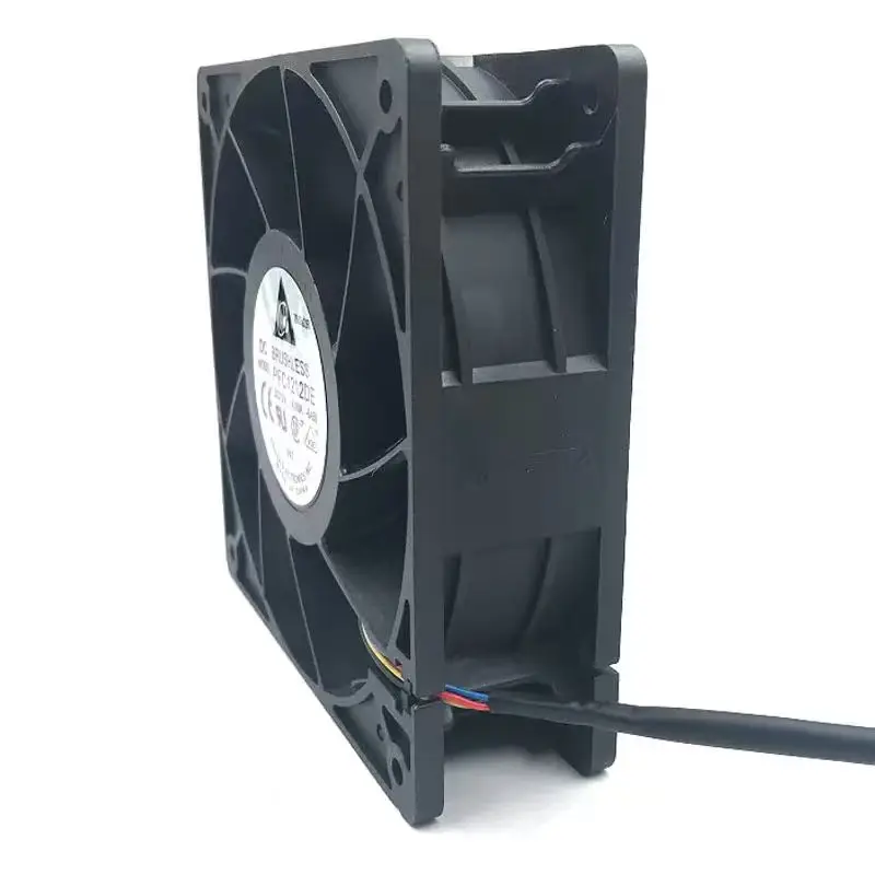 Фото Оригинальный вентилятор Delta 120 мм PFC1212DE для Ant GPU Miner, мощный охлаждающий вентилятор 120*120*38 мм, 12 В, PWM, 4-контактный, 250 CFM, 7000 об/мин, 66,5 дБА №3