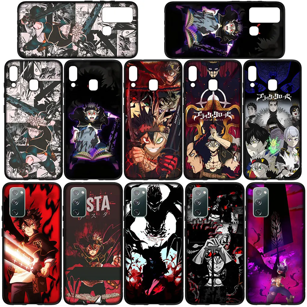 Asta Black Clover Anime Soft Cover for Xiaomi Redmi Note 12 11 10 9 Pro 9S 10S 11S 9A 9C NFC 9T 10A 10C 12C Phone Case