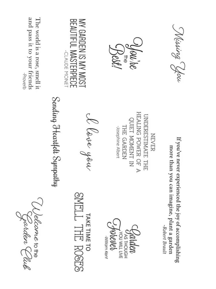 Новое поступление 2022 прозрачные штампы через ворота сада печать для сделай сам