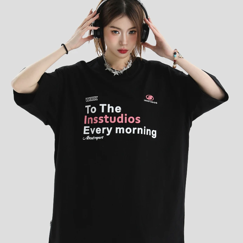 Нишевый дизайн с принтом Sense летняя американская Непринужденная Повседневная