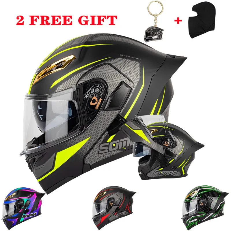 

Мотоциклетный шлем Casco мужской, сертифицированный DOT, стильный, на все лицо