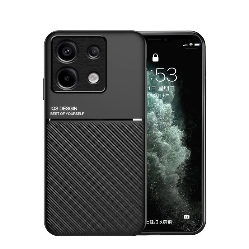 Для Poco X6 5G Чехол со встроенной металлической пластиной для телефона Xiaomi PocoX6 Little X 6