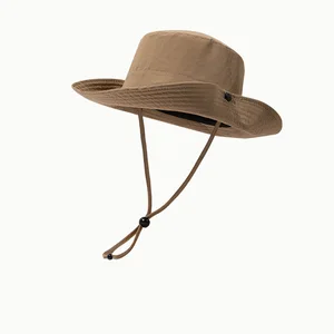 Men's Summer Quick Dry Fisherman Hats Outdoor Wide Brim Sun Protection Hat Solid Men Climbing Fishing Tourism Bucket Hats