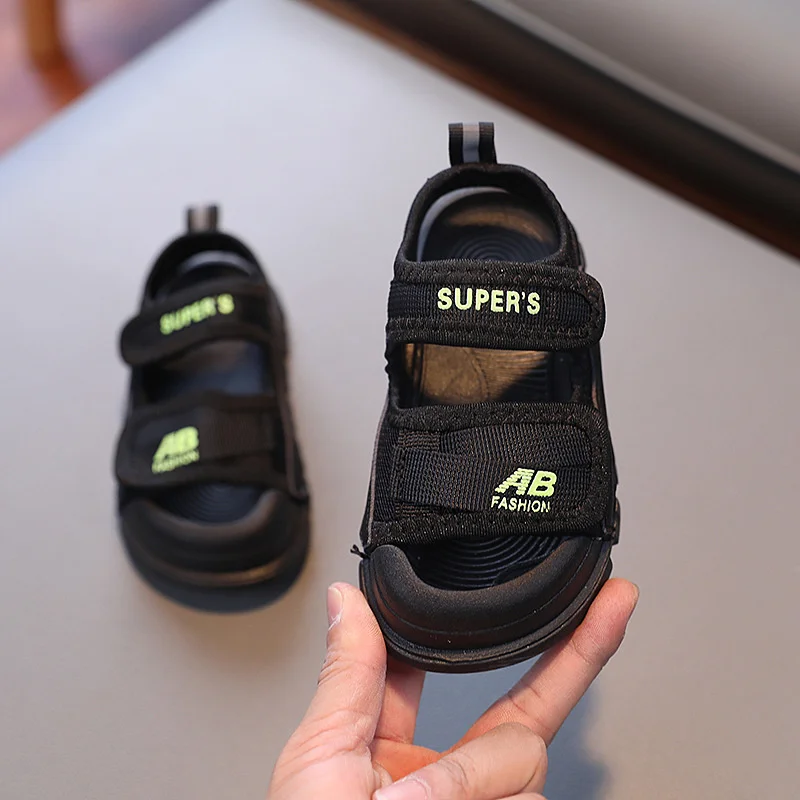 

2023 Summer Children's barefoot Sandals Boys' Baby Shoes Soft Sole Beach Shoes