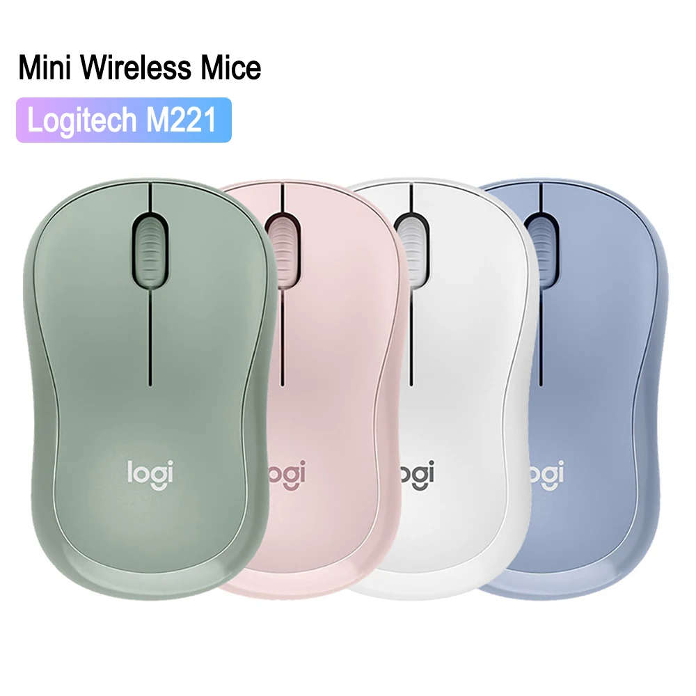 

Беспроводная оптическая мини-мышь Logitech M221, 1000dpi, 3 кнопки, 2,4 ГГц
