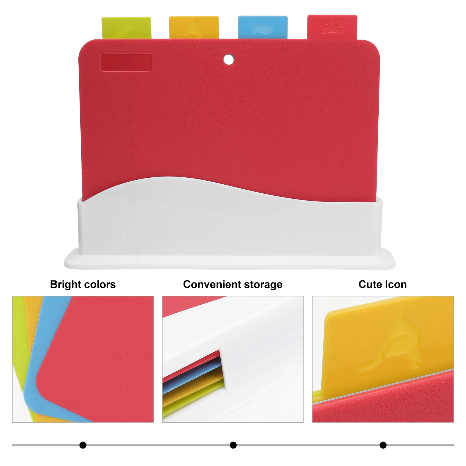 4 шт. многофункциональные разделочные доски, пластиковая разделочная ...