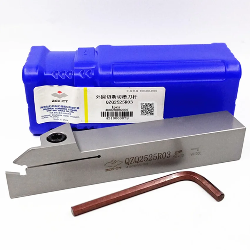 QZQ2525R03/QZQ2525L03/QZQ2525R04/QZQ2525L04/QZQ2525R05/QZQ2525L05/QZQ2525R06 ZCC.CT External Turning Tool Grooving Cutting 1PCS/BOX