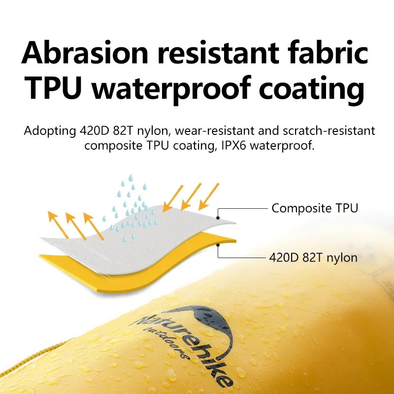 Naturehike уличная водонепроницаемая сумка с разделением для влажной и сухой уборки