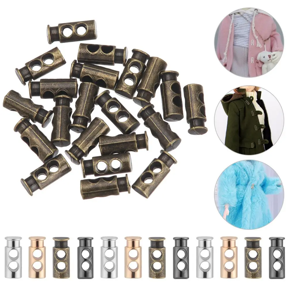 

20 Pcs 7mm Handmade Mini Drawstring Buckle DIY Making 1/6 Dolls Sewing Clothes Buckles Ultra-small Metal Button Coat Accessories