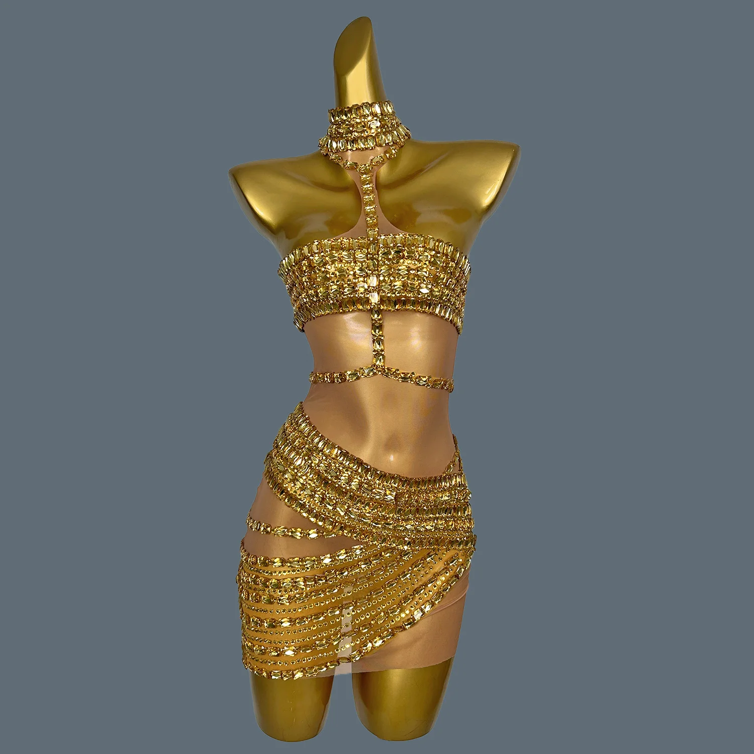 Фэнтезийное блестящее платье со стразами женское сексуальное для дня рождения