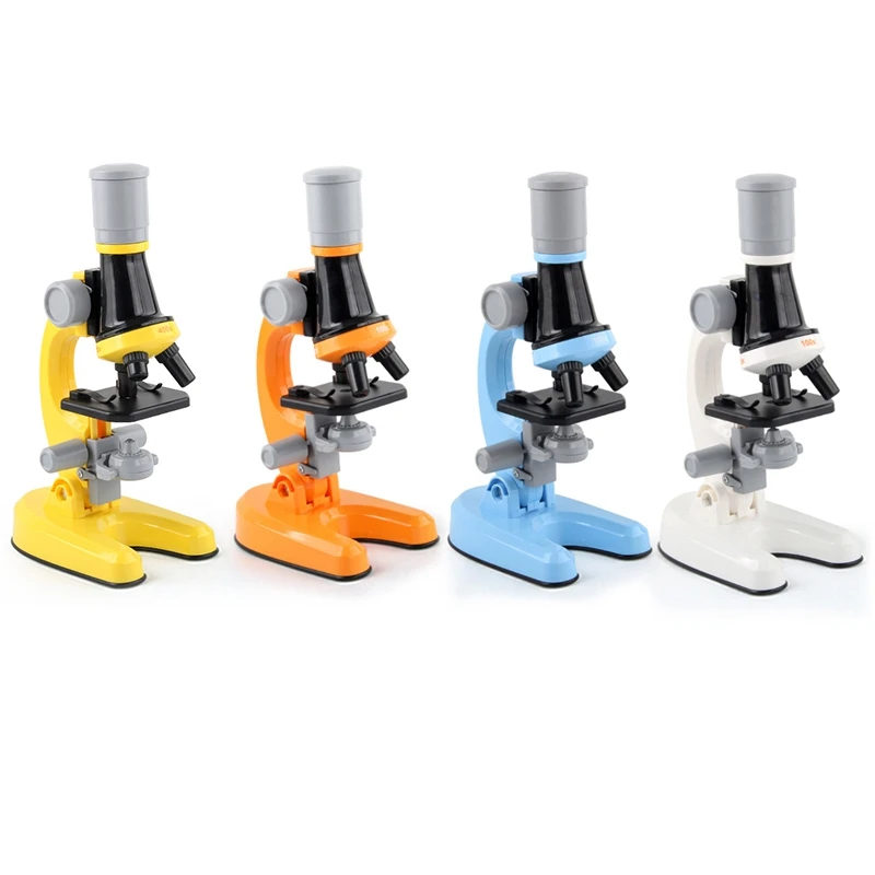 

Kids Microscope Kit Science Lab LED 100X-400X-1200X Toy Home School Interest Cultivation Child Boys Birthday Gift