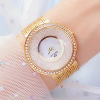 bs bee sister 2022 ladies wrist watches golden sparkling tassel bracelet watch women rhinestones quartz clock female wristwatch