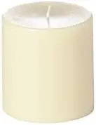 

Unscented Column Pillar Candle, Ivory, ea Taper candles Fake candle Battery candles with flickering flames Electronic candle Wil