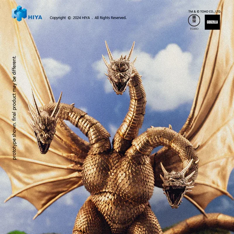 Фото Оригинальная коллекционная фигурка Hiya Exquisite Basic Series, 10 дюймов, 1991 год, Годзилла против Кинг-Гидора, Кинг-Гидора, в наличии, аниме-фигурка для коллекционирования №4