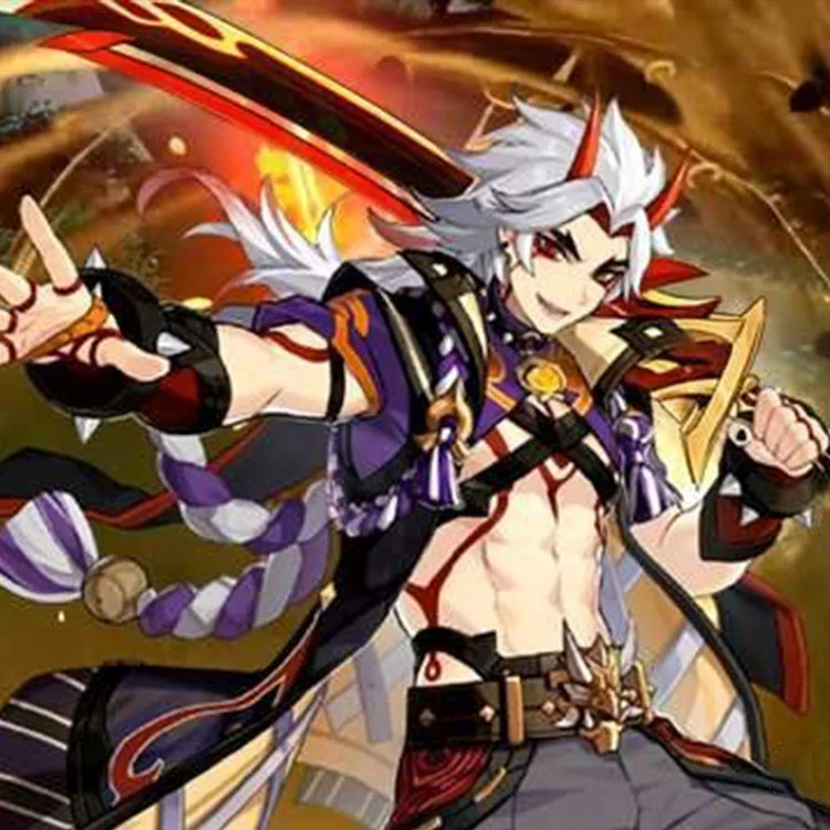 Игра Genshin Impact Arataki штурмовый Ноель меч редхорн оружие Stonethresher реквизит для косплея