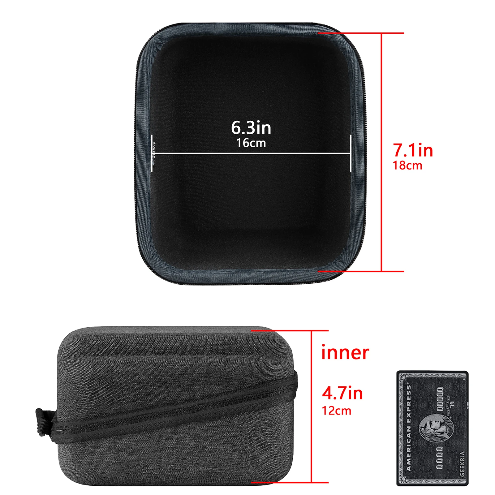 Фото Чехол для наушников Geekria Shield Audio-Technica ATH-M50X, портативный чехол для наушников Bluetooth для аксессуаров №4