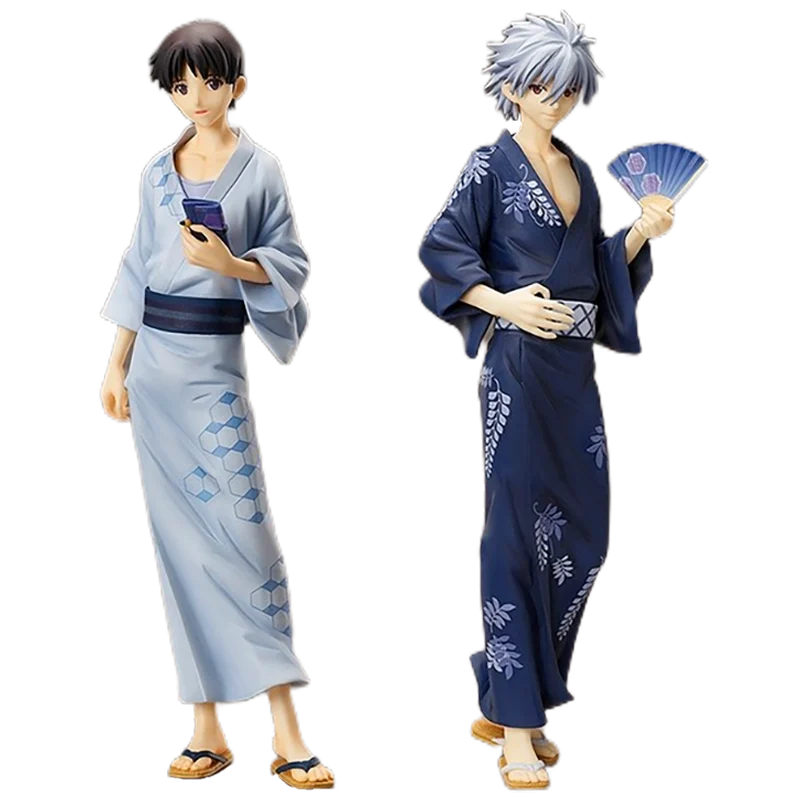 

In Stock Original FREEing EVA Kaworu Nagisa Shinji Ikari Bathrobe Ver Anime Figure Model Collecile Action Toys Gifts