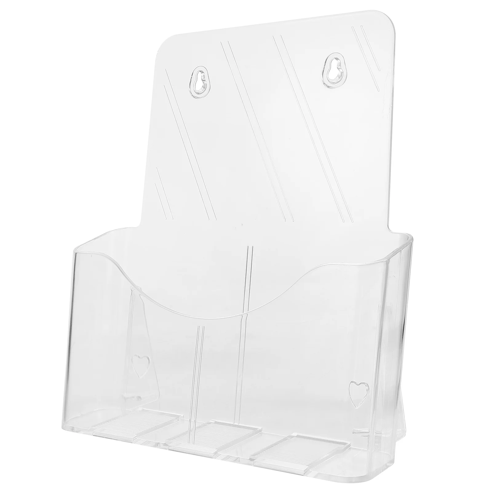 

Plastic File Folder Manager Pamphlet Holder Wall-mounted Office Stand Rack Card A4 Leaflet Acrylic Brochures Clear Magazine