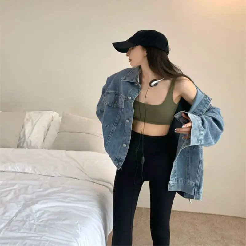 

Новинка весна-осень 2023, ковбойская куртка для девушек, Корейская версия, с ароматом Гонконга, легкая и лёгкая доставка