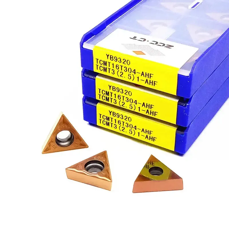 10 шт. ZCCCT TCMT TCMT16 TCMT16T304 TCMT16T308 AHF YB9320 YB6315 Токарный станок с ЧПУ твердосплавные