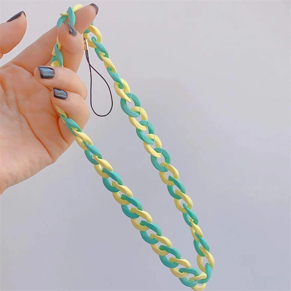 

2023 Fashion Sweet Cute Resin Chain For Mobile Phone Charm Phone Jewelry Accessories Telephone Pendant Decoration