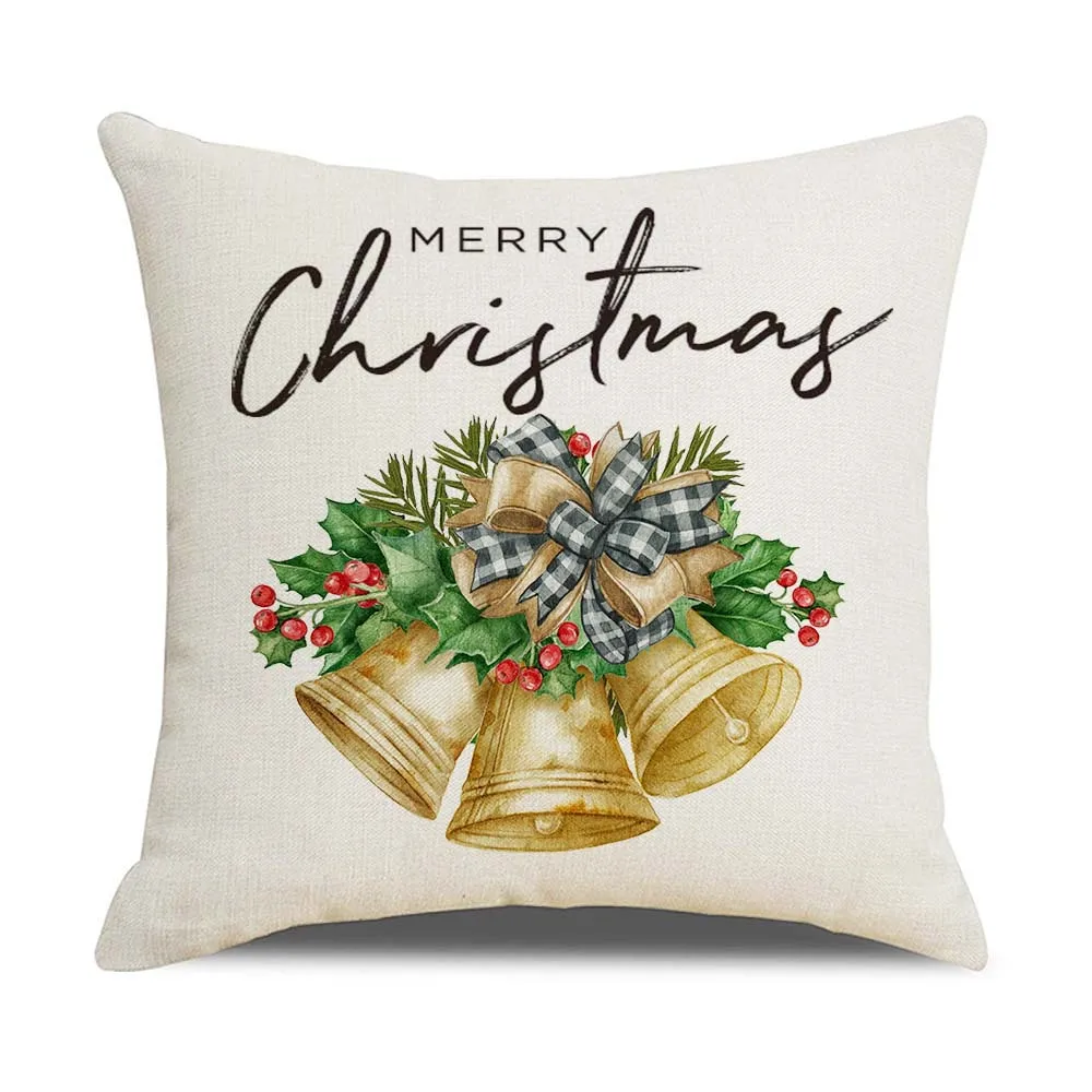 

Christmas Creative Pillowcase Square Basket Flowers Printed Nordic Cushion Cover 45X45 Living Room Sofa Bedroom Home Decor J1928