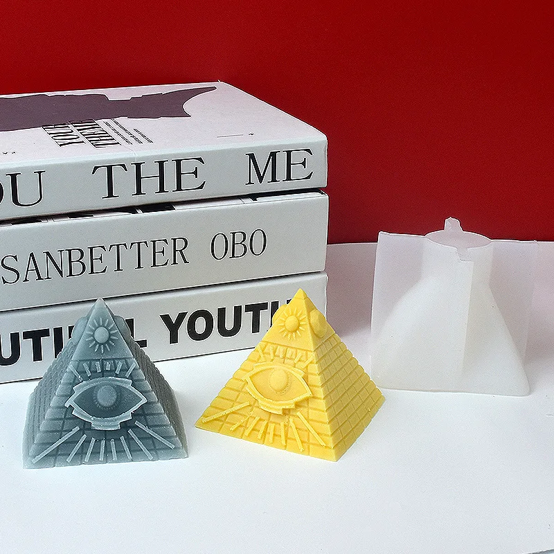 1 Шт. Силиконовая Форма Для Изготовления Свечей В Форме Пирамиды Восковой Смолы