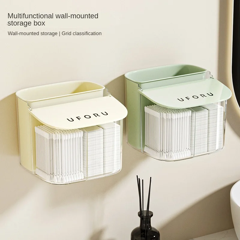 

Makeup Cotton Pad Organizer Box Bathroom Storage Jar For Cotton Swabs Cosmetics Makeup Remover Pad Container With Dustproof Lid