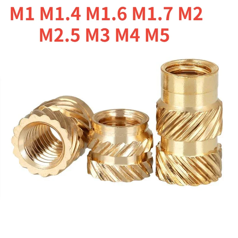 

Латунные вставные гайки M1-M5
