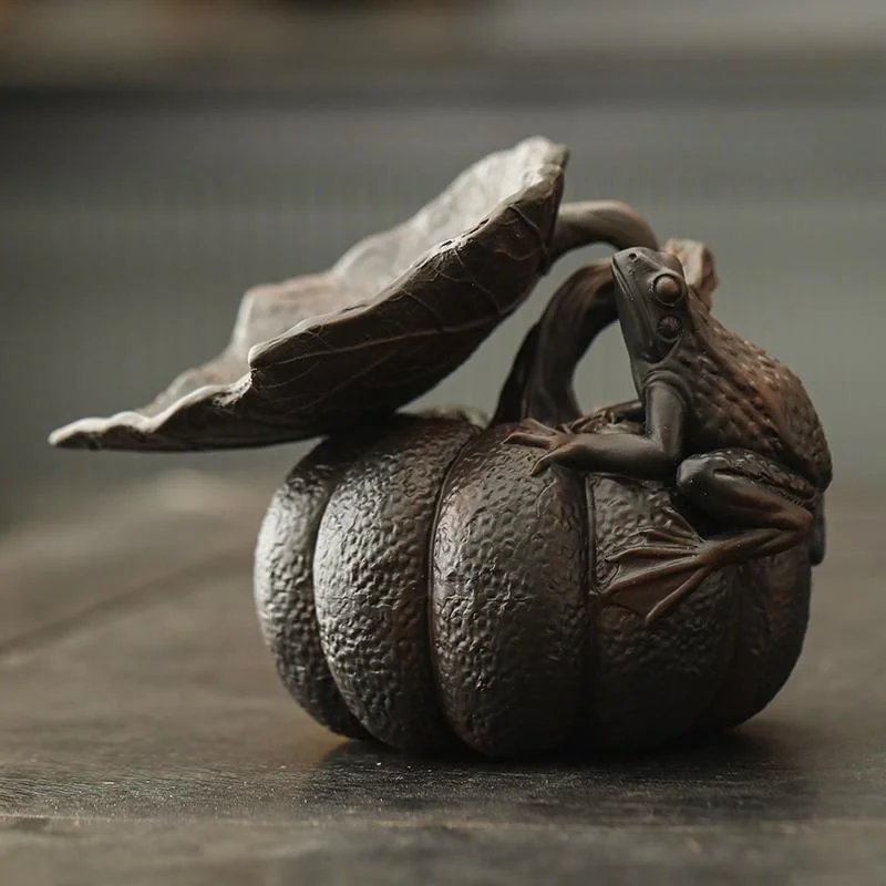 

Jianshui глина фиолетовая керамика тыква чай домашнее животное гостиная украшение чайного столика аксессуары для чайной церемонии украшение чайного подноса