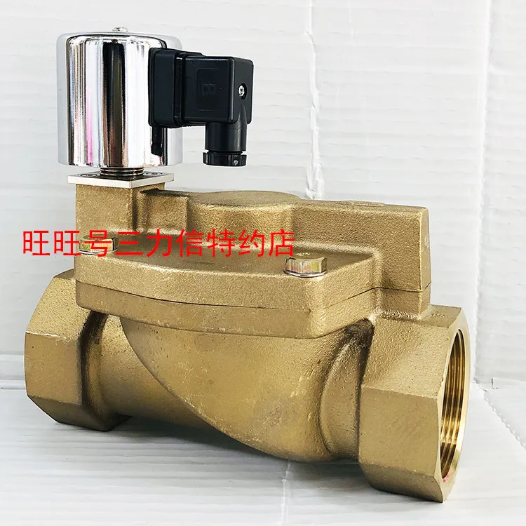 Фото Электромагнитный клапан Sanlixin DF-15 20 25 DF-40F, двухпозиционный двухходовой, для воды и воздуха №2