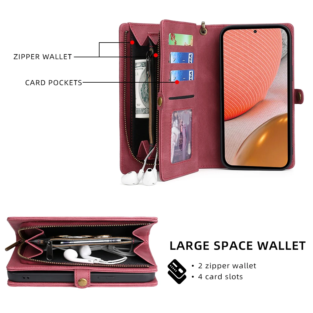 wallet pu leather phone case for xiaomi 9 10 10pro 11 12 12pro 5g redmi 8 9 10 note8 note9 note10 note11 poco m3 m4 x3 pro nfc free global shipping