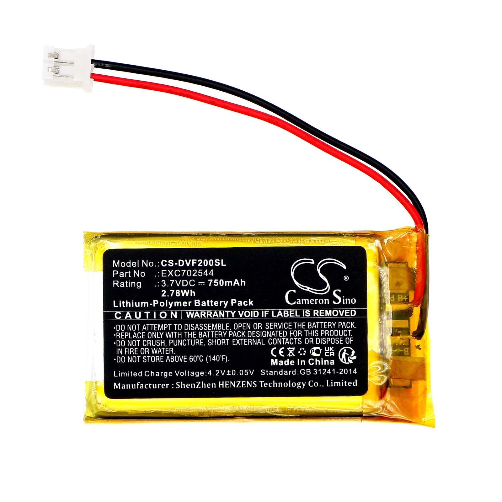 CS Replacement Battery For Divoom IFIT 2 IFIT-2 EXC702544 750mAh / 2.78Wh