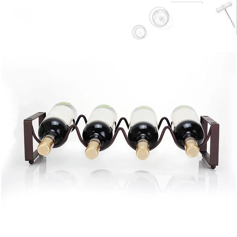 1 шт. простая Винная стойка железное искусство может быть несколько композитных