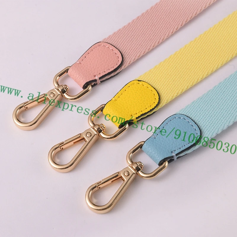 Fixed Length Solid Color Fabric Shoulder Bag Strap For Designer Lady Handbag Women Pochette Purse Carry Belt Parts Slim Style