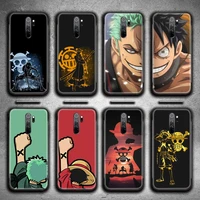 one piece anime luffy roronoa zoro phone case for redmi 9a 9 8a note 11 10 9 8 8t pro max k20 k30 k40 pro