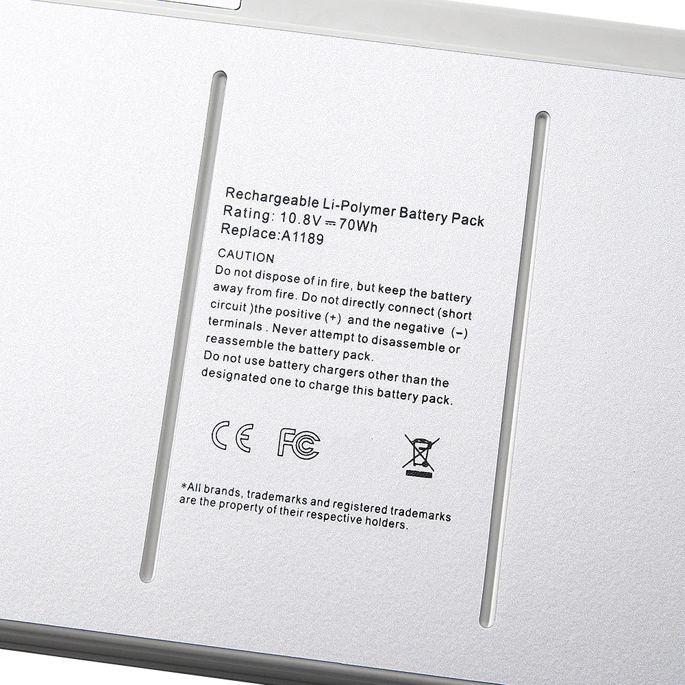 Фото Аккумулятор A1189 70Wh 10.8V для Apple MacBook Pro 17