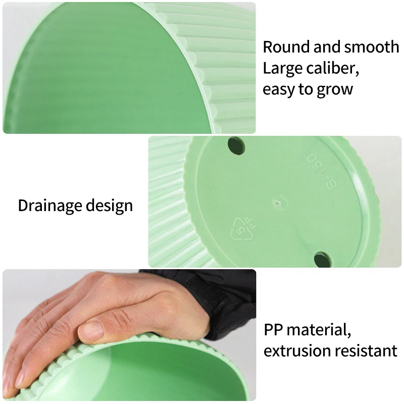 Пластиковый цветочный горшок