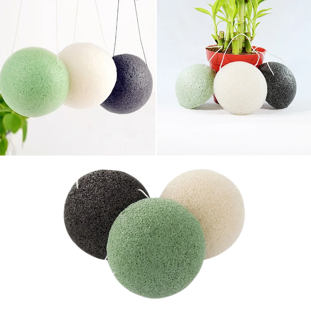 

3 шт., губки для лица Konjac