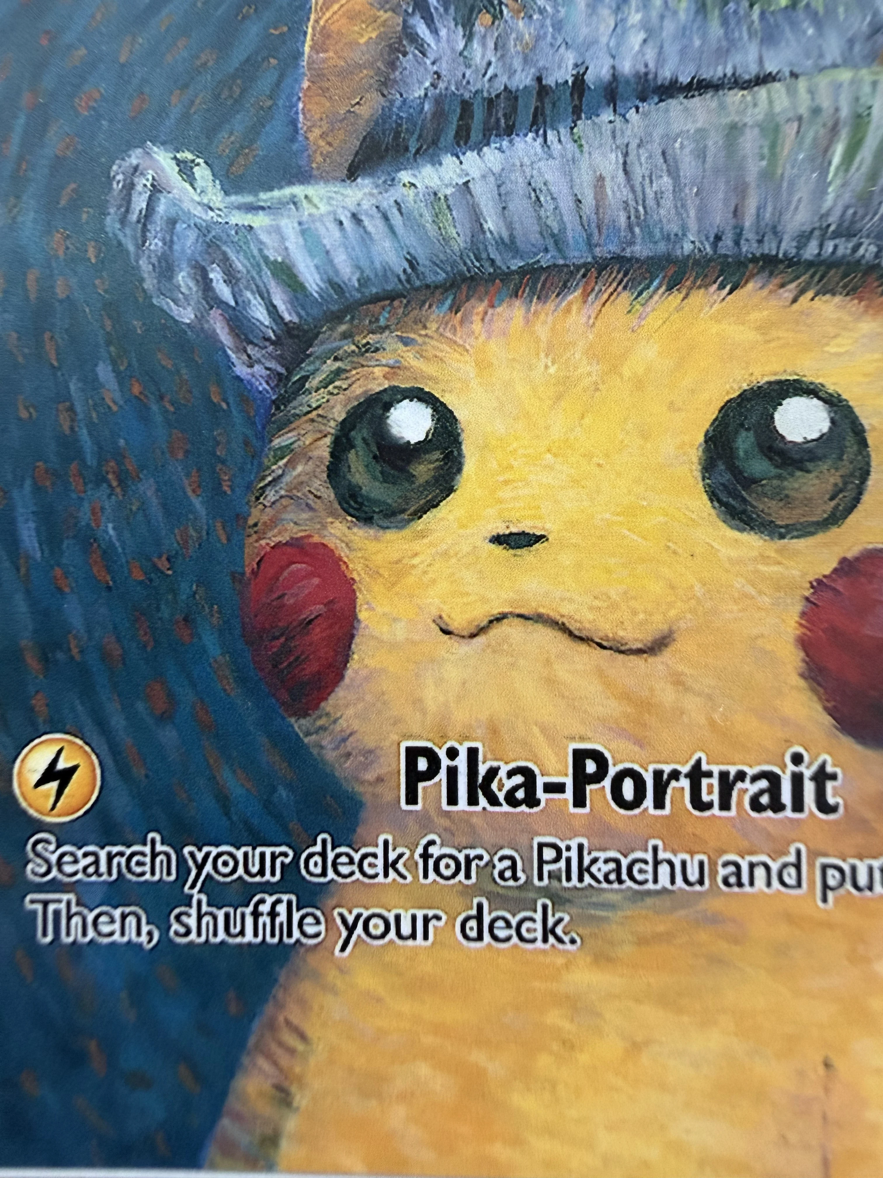 Фото PTCG DIY POKEMON SVP 2023 ENPIKACHU/СЕРЫЙ Фетровый Шлем Покемон XVAN GOGH GEM MT, Серый Фетровый Шлем GOGH, Подарок-игрушка для коллекционеров карт, Дропшиппинг №5